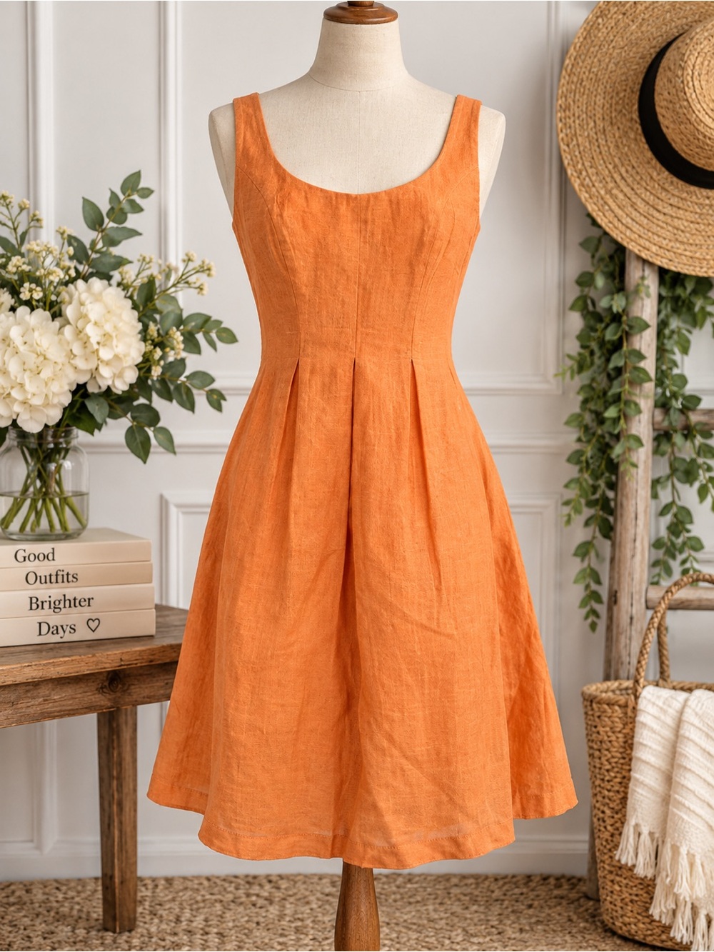 Nine West Sleeveless Fit and Flare Summer Dress